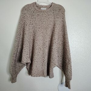 Urban Outfitters Cozy Speckled Knit Sweater Sz XS/M Wool Blend Batwing Sleeves